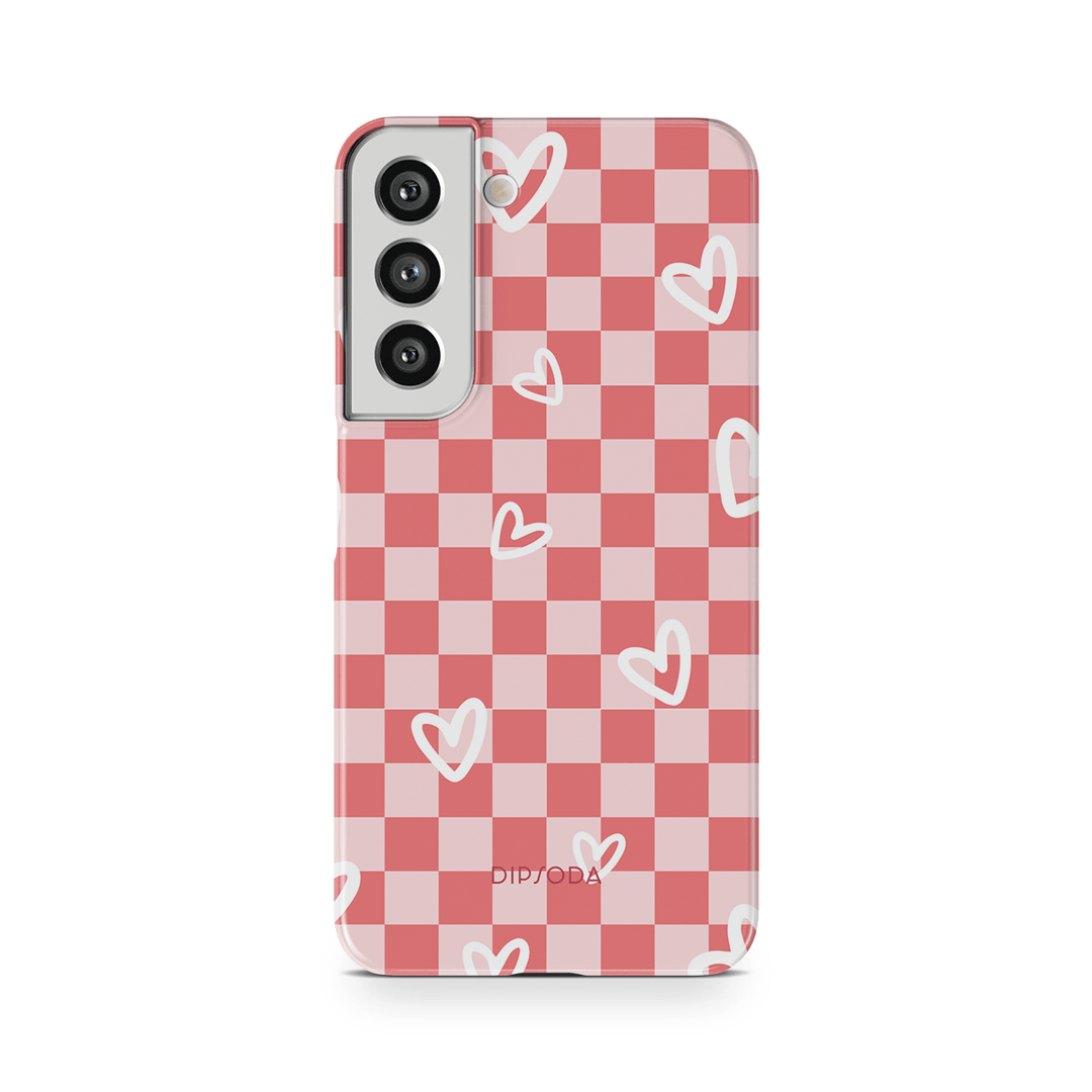 Hearts Checkerboard Phone Case