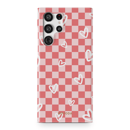 Hearts Checkerboard Phone Case