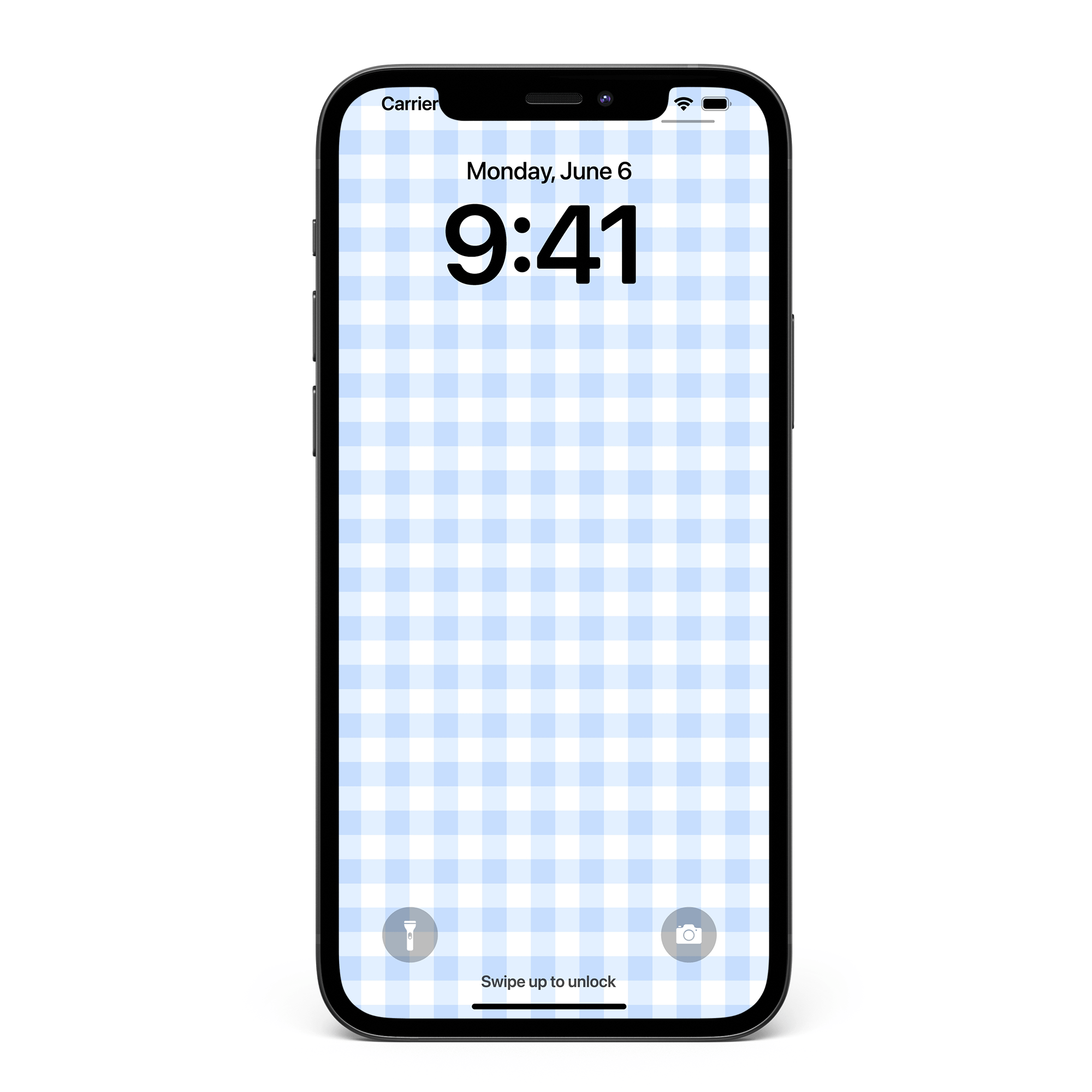 Little Life Blue White Gingham iPhone Wallpaper Background | DIPSODA