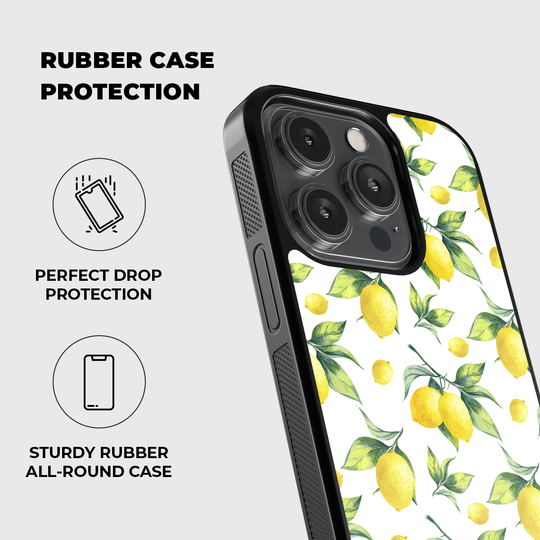 Lusty Lemons Rubber Phone Case