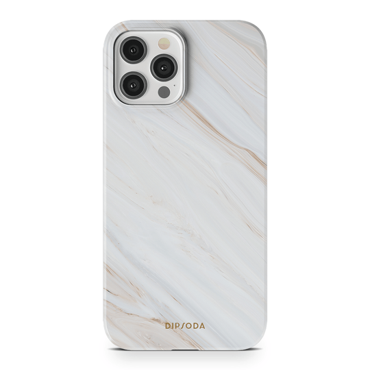 Marbled Cream Phone Case