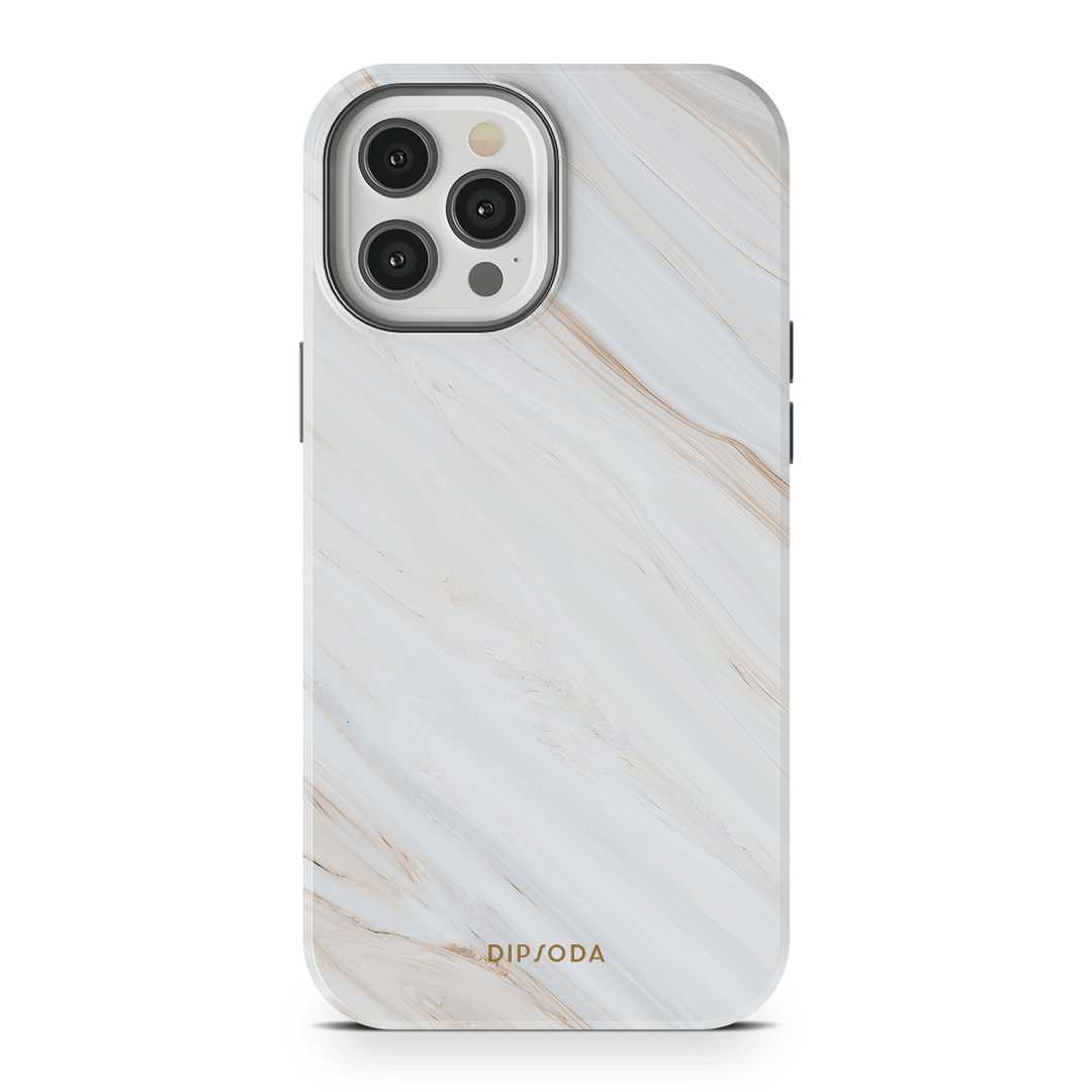 Marbled Cream Phone Case