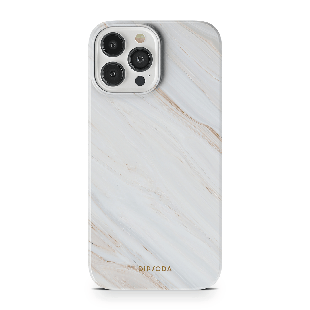 Marbled Cream Phone Case