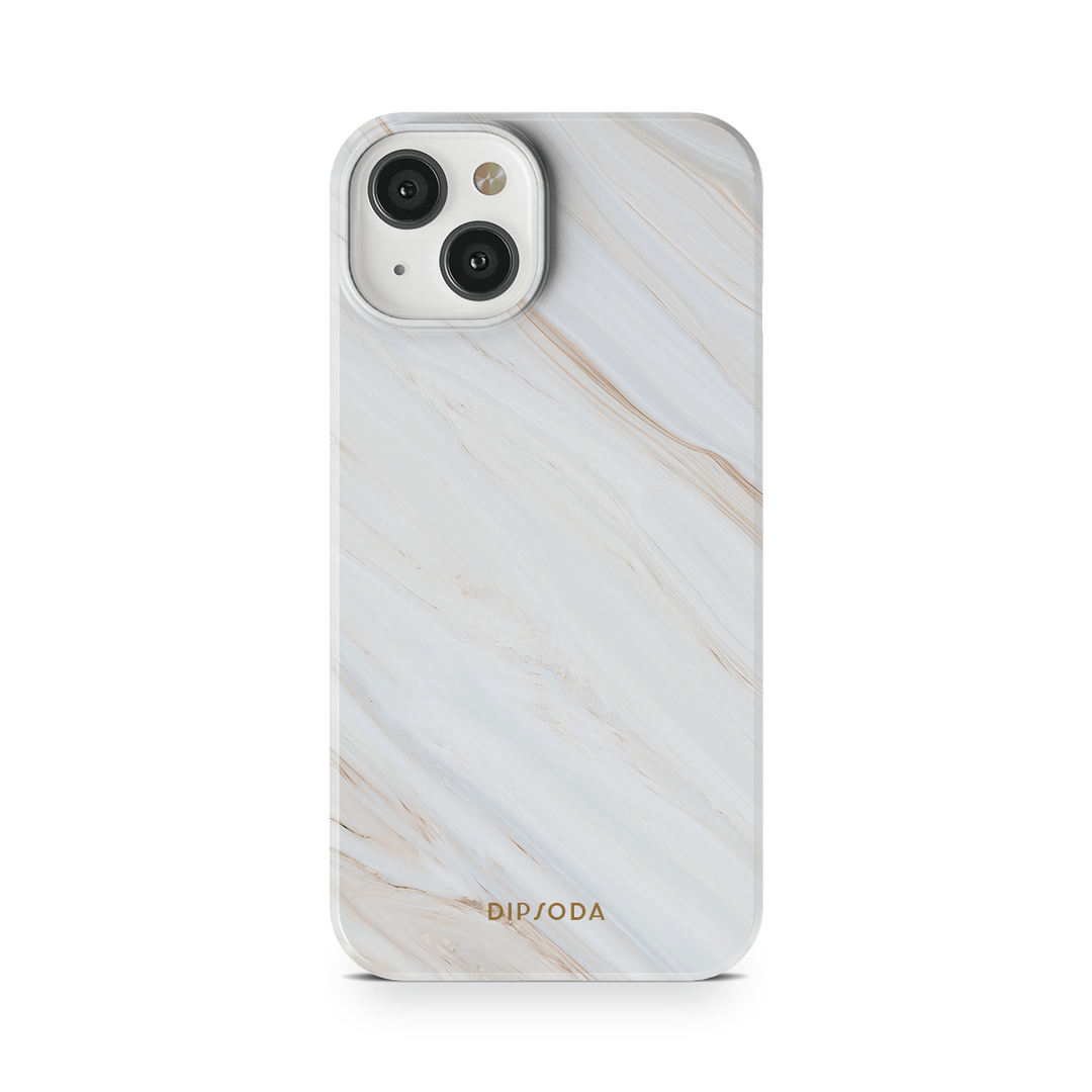 Marbled Cream Phone Case