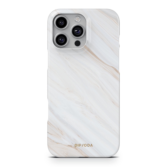 Marbled Cream Phone Case