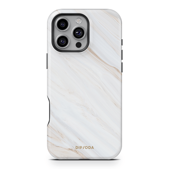 Marbled Cream Phone Case