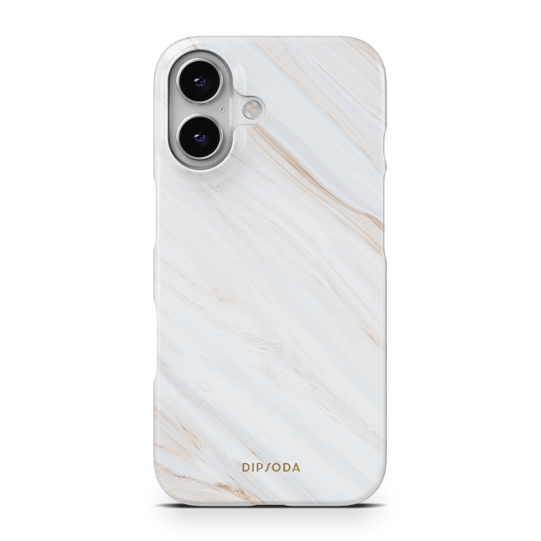 Marbled Cream Phone Case