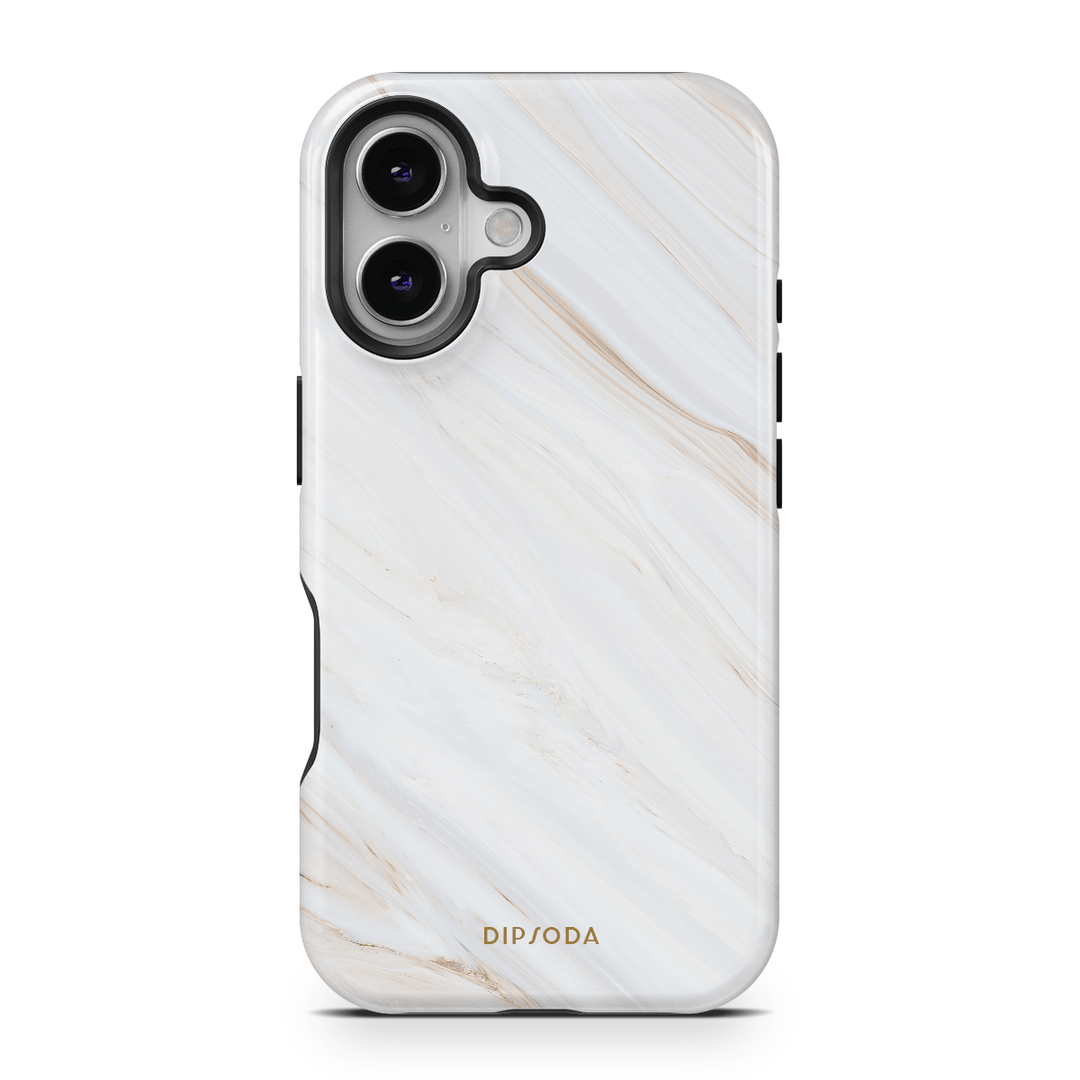 Marbled Cream Phone Case