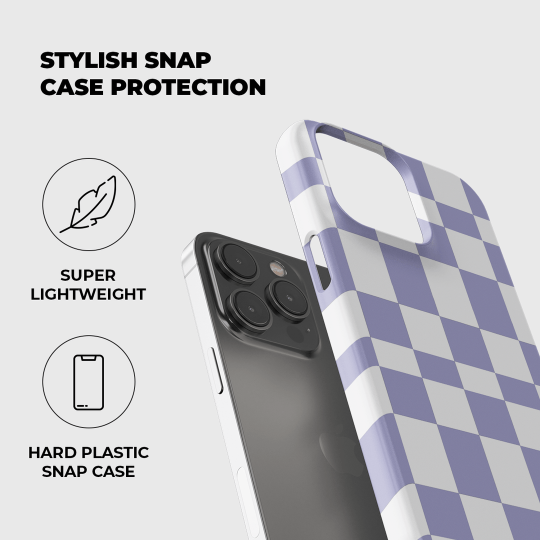 Mauve Checkers Phone Case