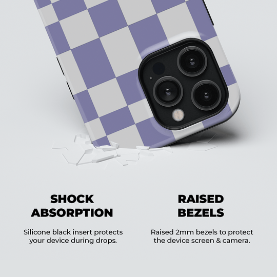 Mauve Checkers Phone Case