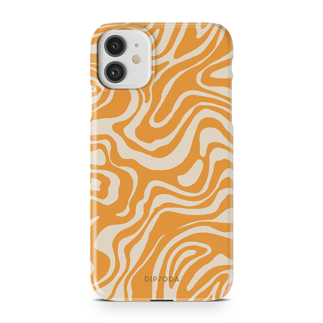 Orange Waves Phone Case