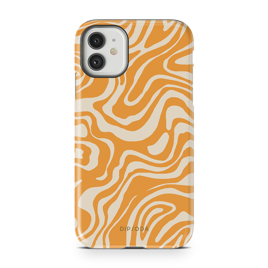 Orange Waves Phone Case