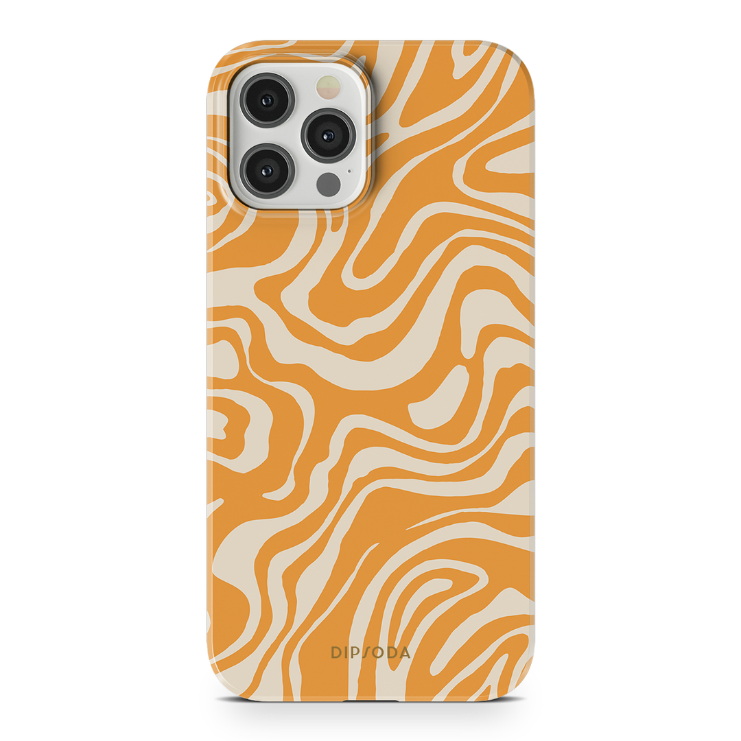 Orange Waves Phone Case