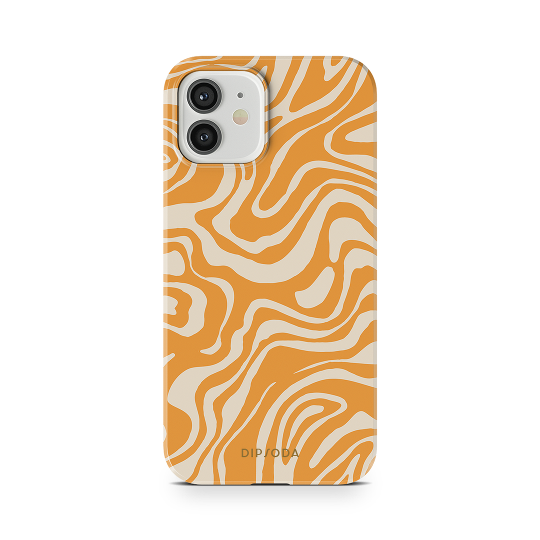 Orange Waves Phone Case