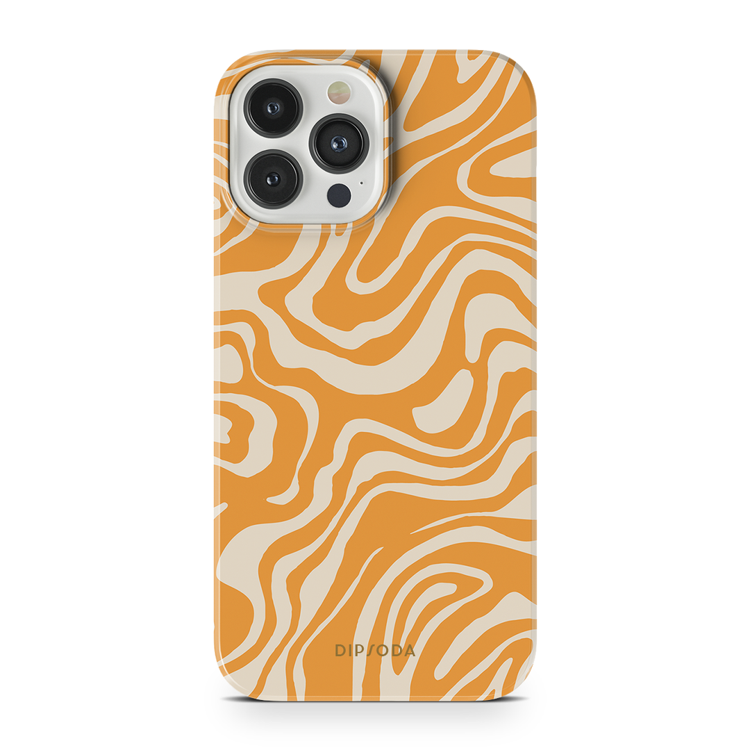 Orange Waves Phone Case