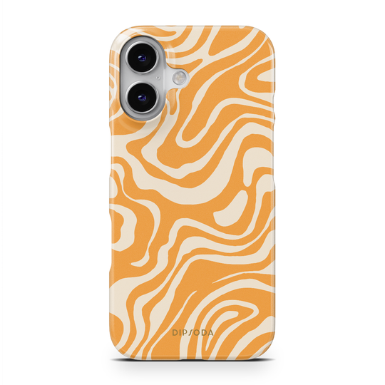 Orange Waves Phone Case