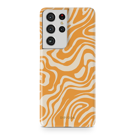 Orange Waves Phone Case