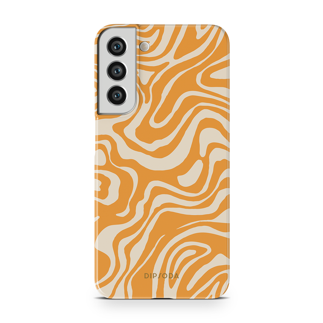 Orange Waves Phone Case