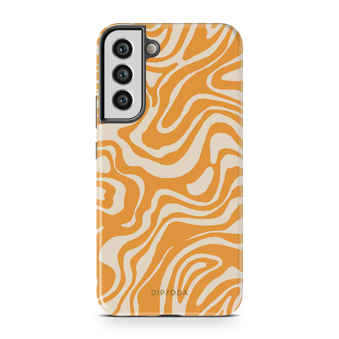 Orange Waves Phone Case