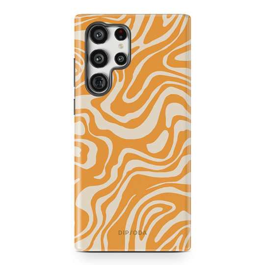 Orange Waves Phone Case