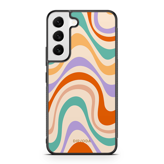 Pastel Waves Rubber Phone Case