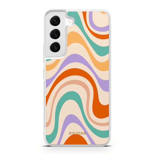 Pastel Waves Rubber Phone Case