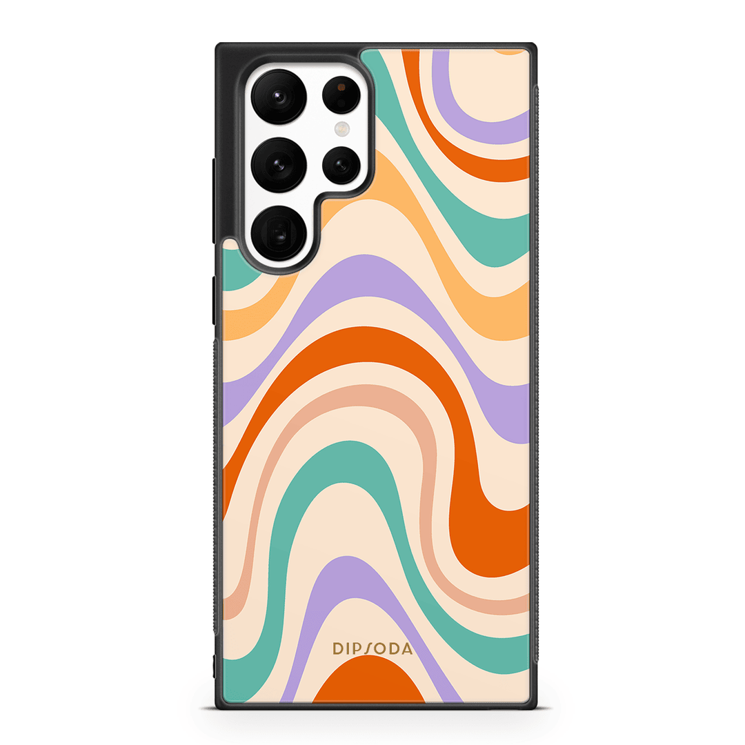 Pastel Waves Rubber Phone Case