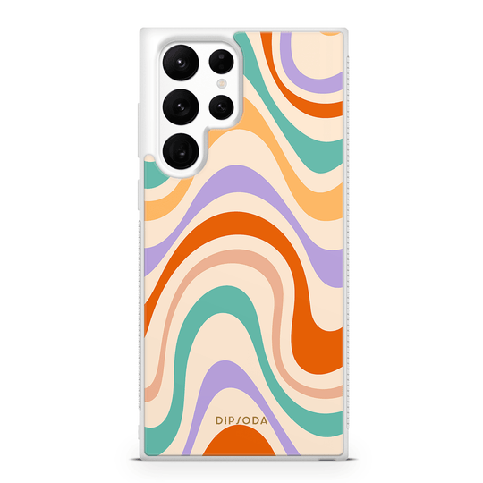 Pastel Waves Rubber Phone Case