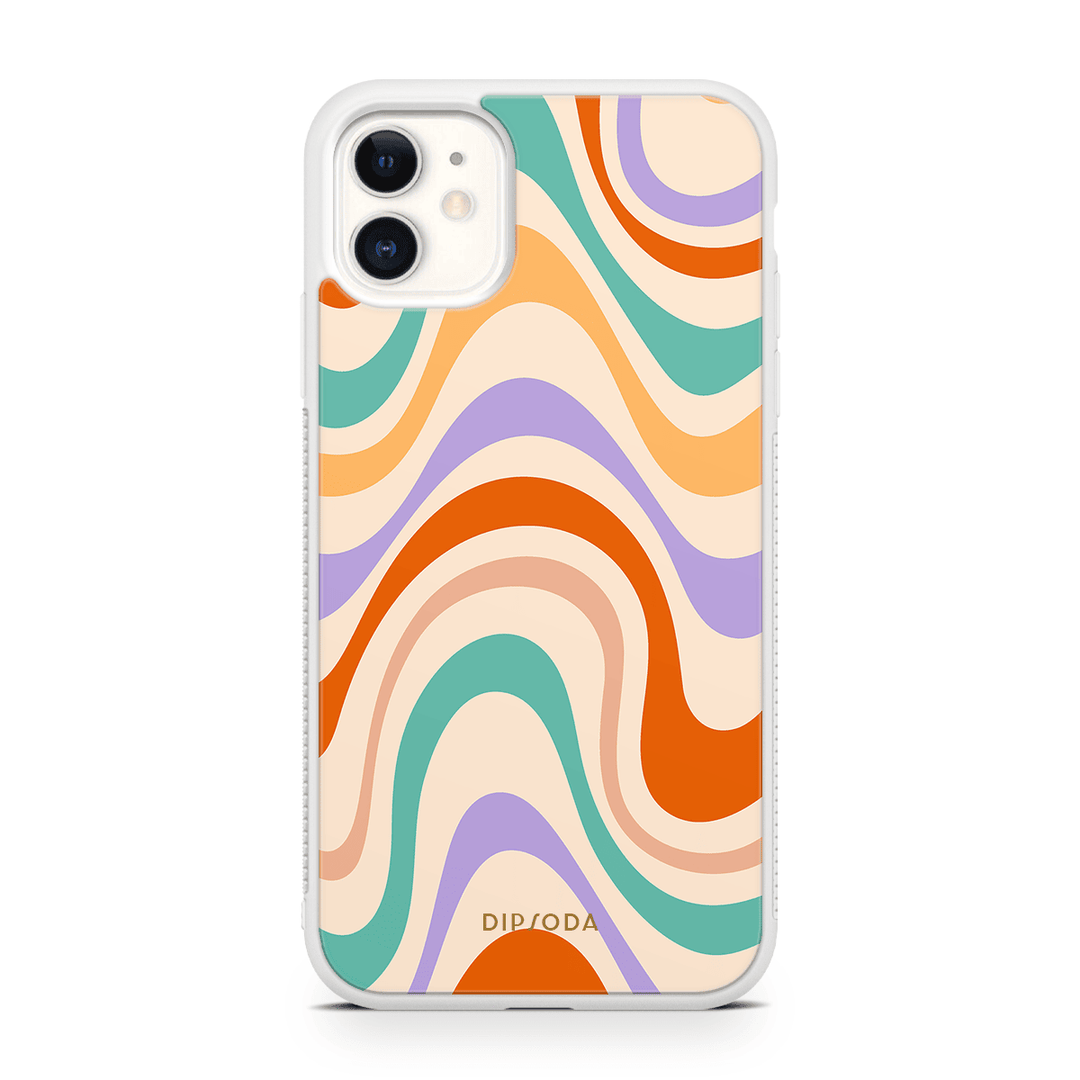 Pastel Waves Rubber Phone Case