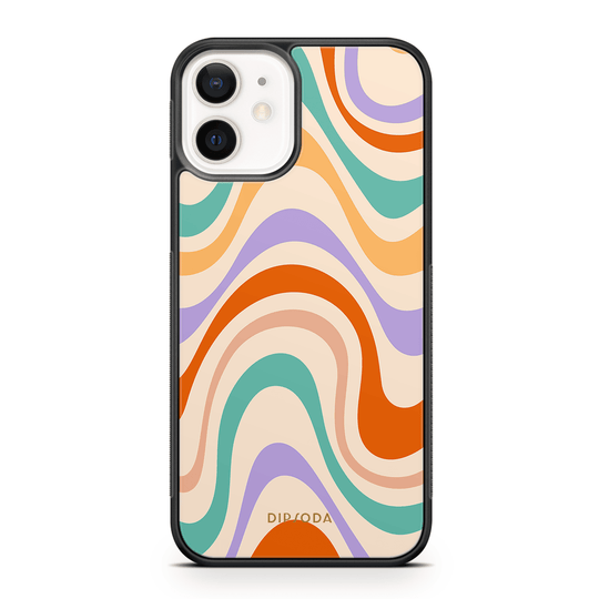 Pastel Waves Rubber Phone Case