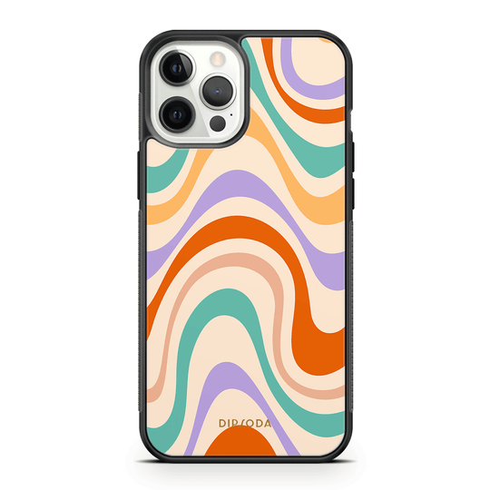 Pastel Waves Rubber Phone Case