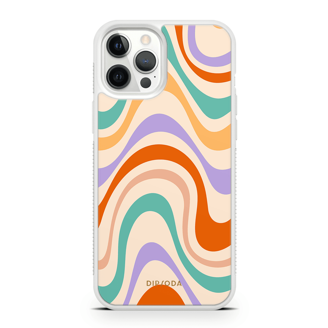 Pastel Waves Rubber Phone Case