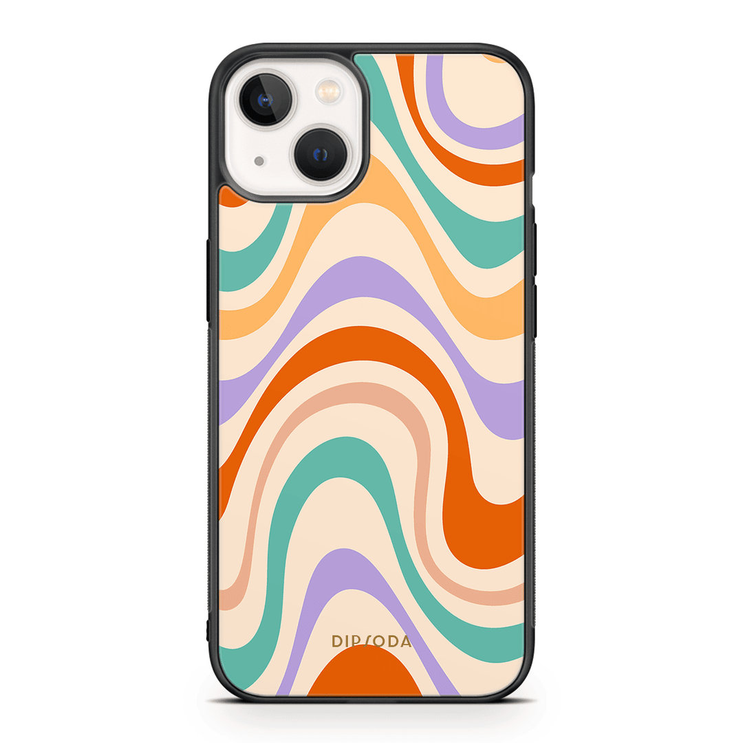 Pastel Waves Rubber Phone Case