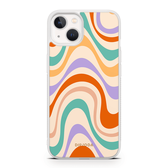 Pastel Waves Rubber Phone Case