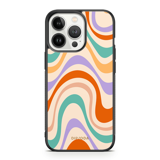 Pastel Waves Rubber Phone Case