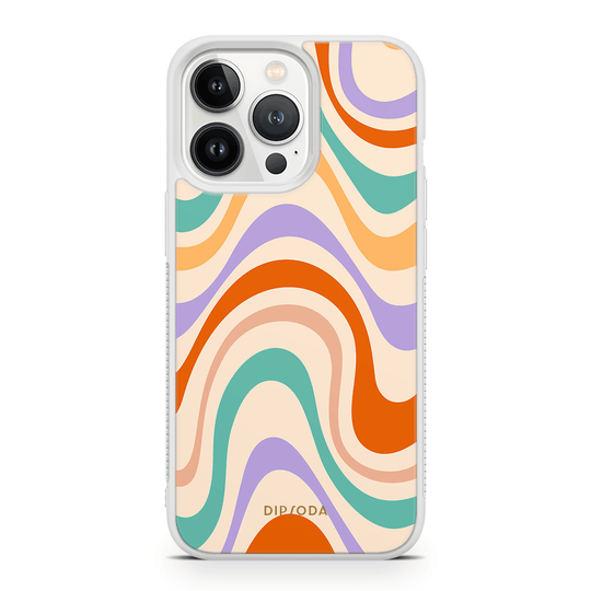 Pastel Waves Rubber Phone Case