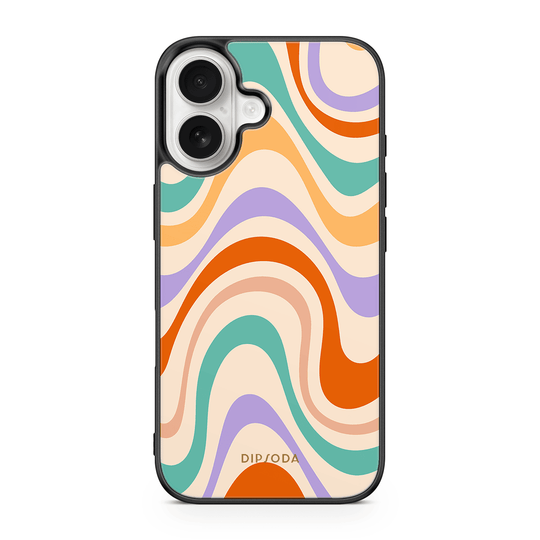 Pastel Waves Rubber Phone Case