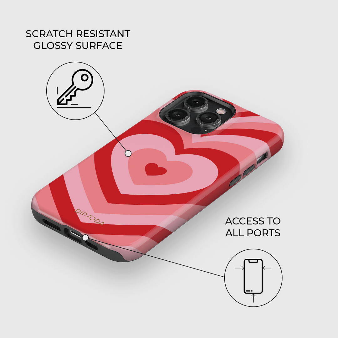 Pink Heart Phone Case