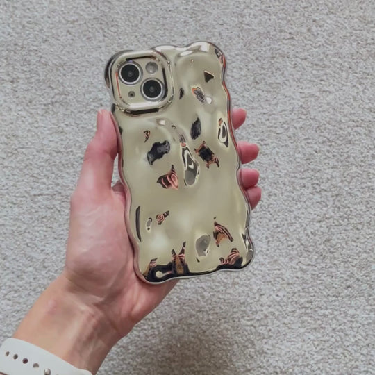 Wavy Chrome 3D Phone Case