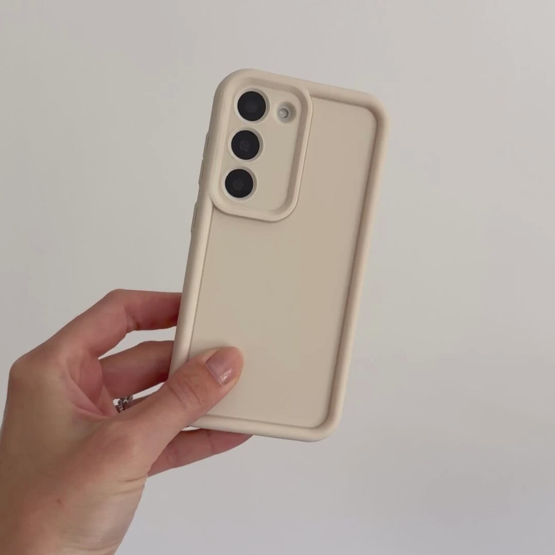 Cream Samsung Phone Case