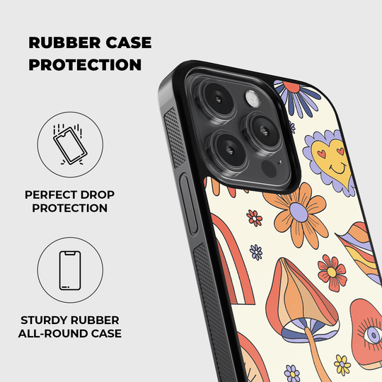 Retro Things Rubber Phone Case