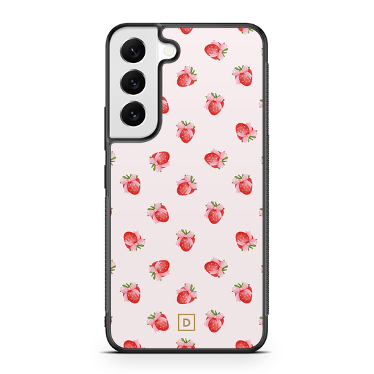 Strawberry Kiss Rubber Phone Case