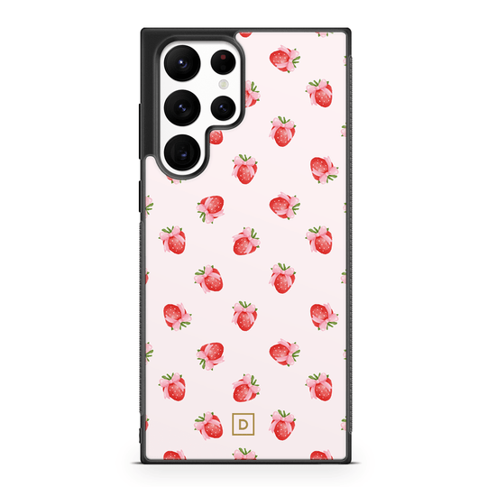 Strawberry Kiss Rubber Phone Case