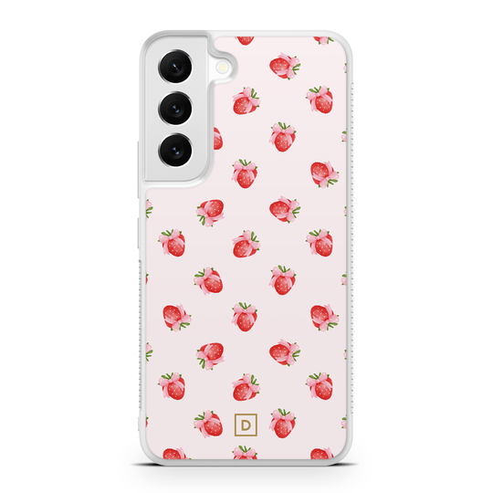 Strawberry Kiss Rubber Phone Case