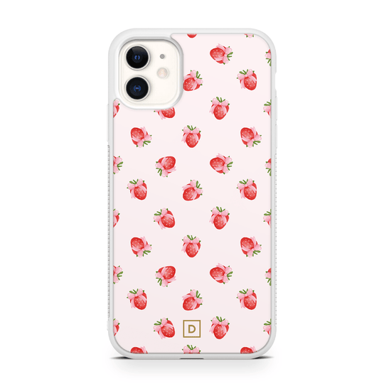 Strawberry Kiss Rubber Phone Case