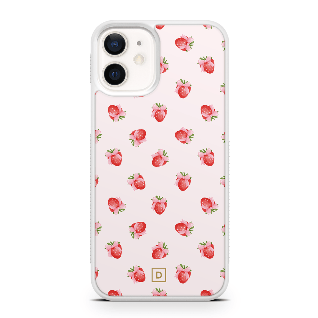 Strawberry Kiss Rubber Phone Case