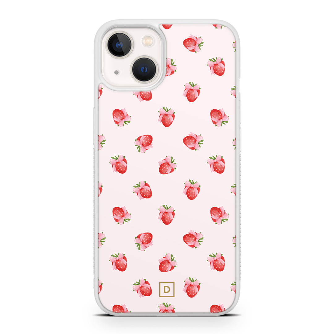 Strawberry Kiss Rubber Phone Case