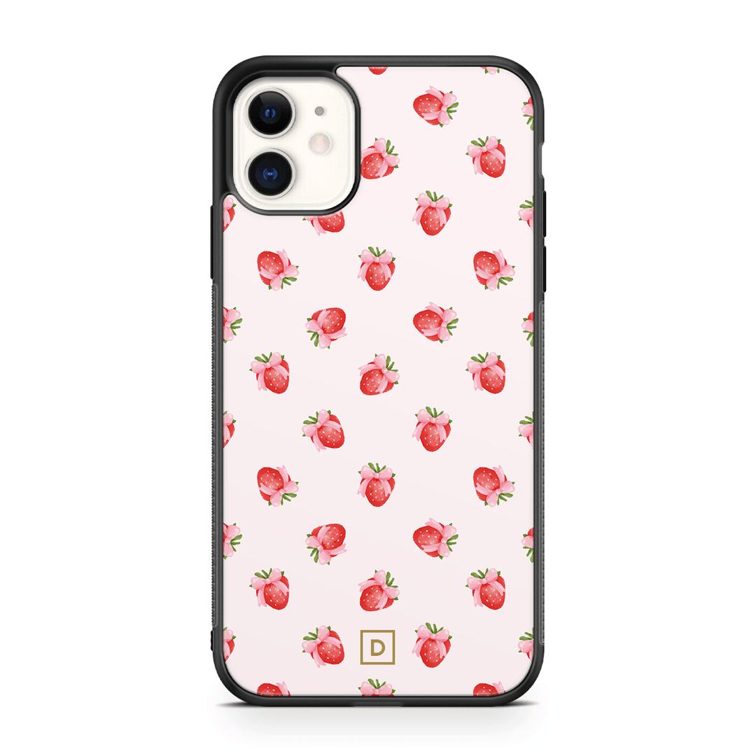 Strawberry Kiss Rubber Phone Case