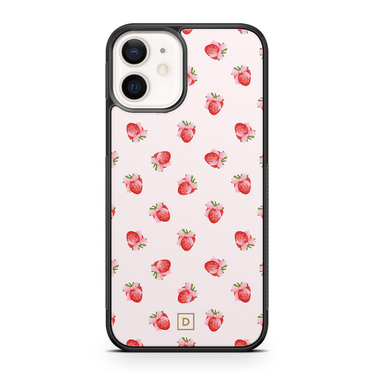 Strawberry Kiss Rubber Phone Case