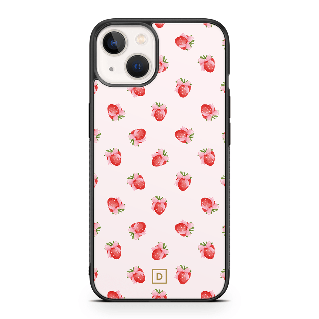 Strawberry Kiss Rubber Phone Case